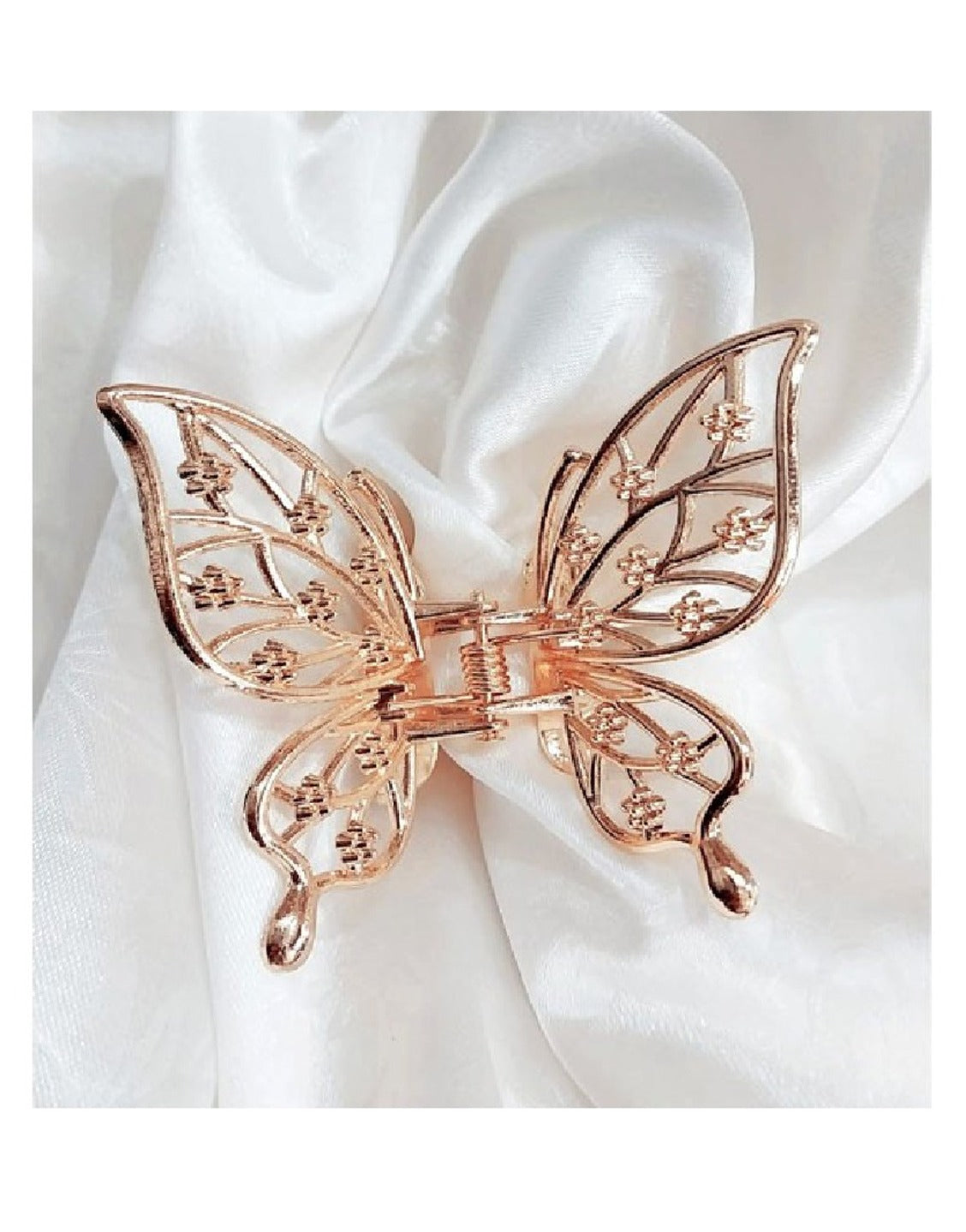 Elegant Butterfly Shaped Hair Clip - Rose Golden (TK16463)