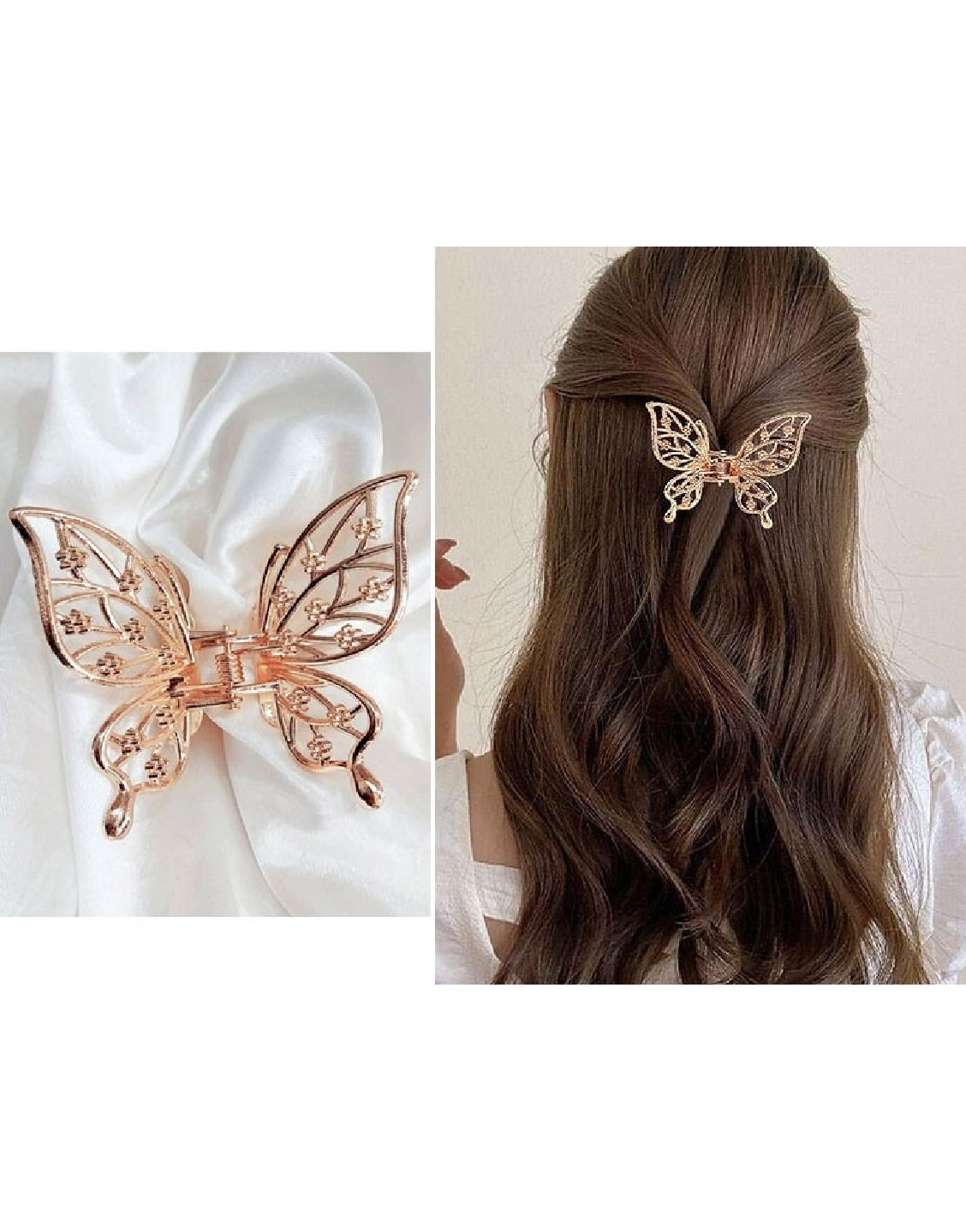 Pack of 4 Butterfly Shaped Hair Clips (TK16464)
