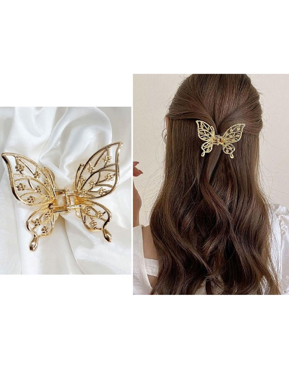 Pack of 4 Butterfly Shaped Hair Clips (TK16464)