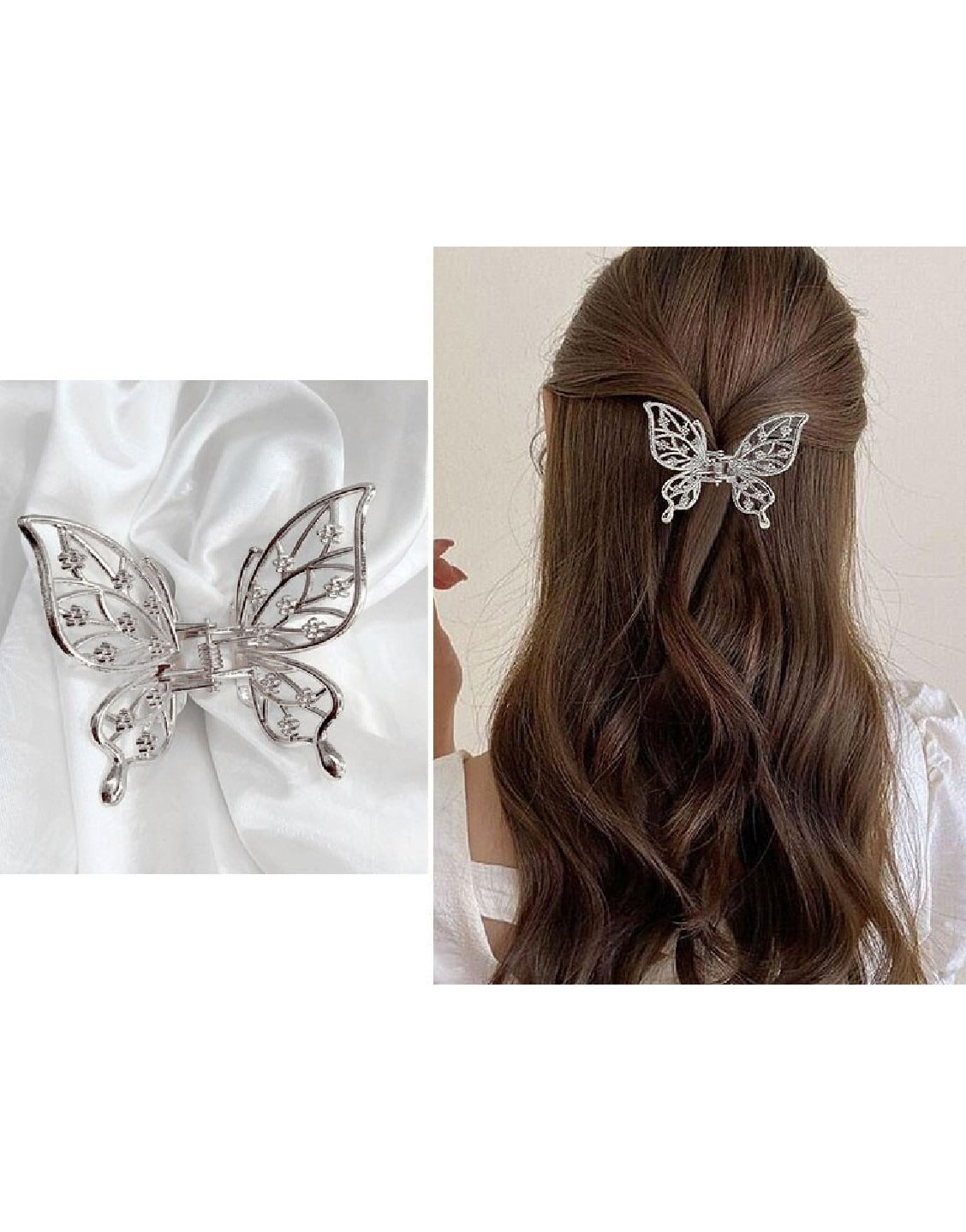 Pack of 4 Butterfly Shaped Hair Clips (TK16464)