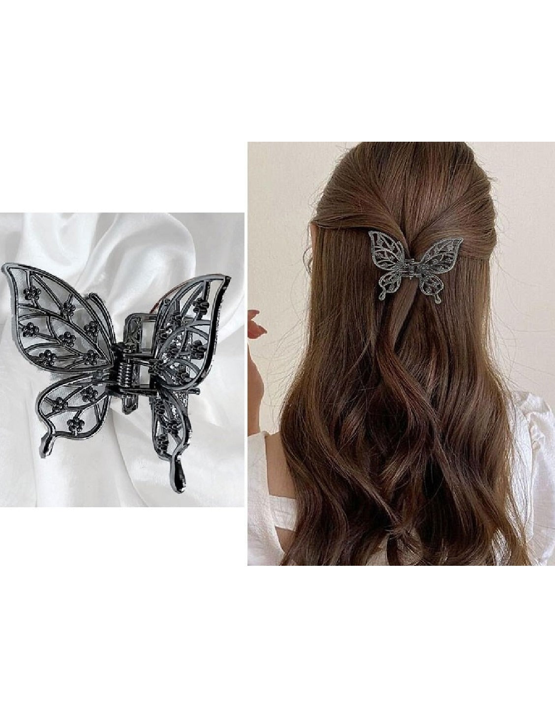 Pack of 4 Butterfly Shaped Hair Clips (TK16464)