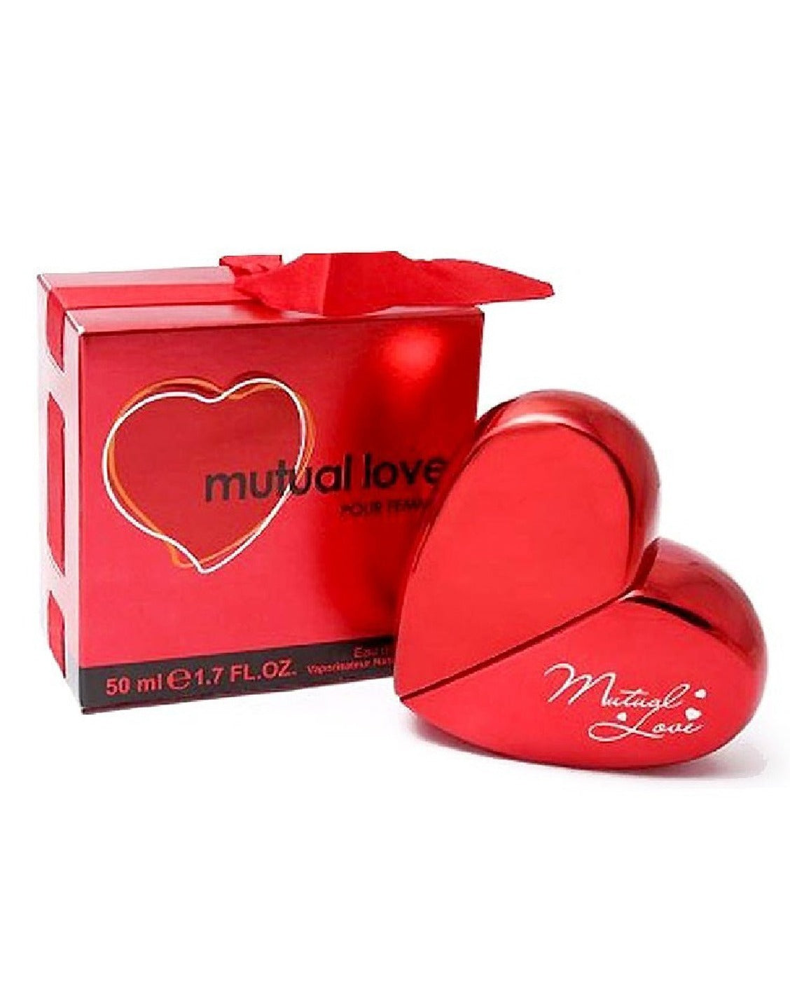 Combo of Heart Shape Necklace Set & Mutual Love Perfume for Her (TK16516)