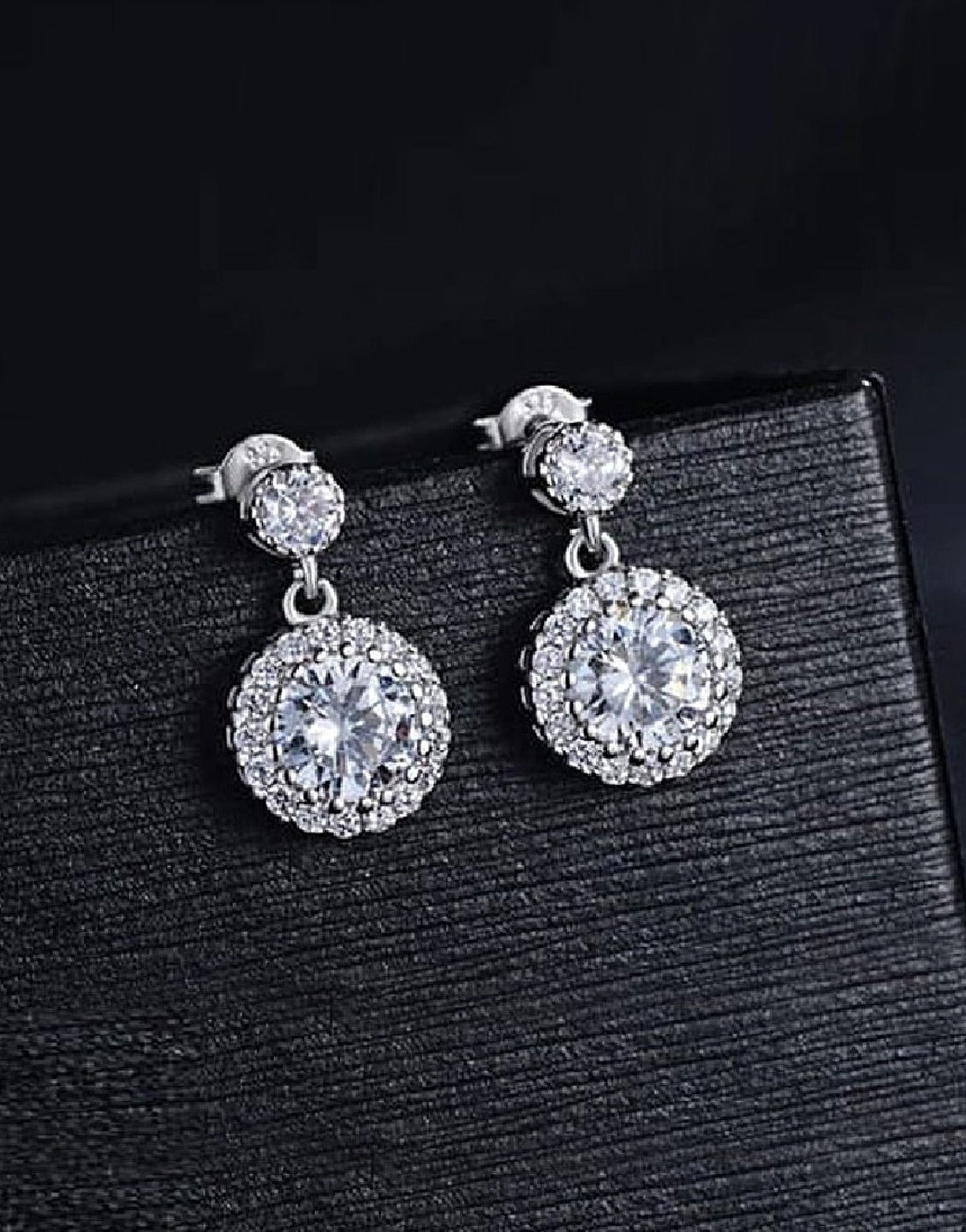Classic 925 Sterling Silver Gemstone Earrings (TK16742)