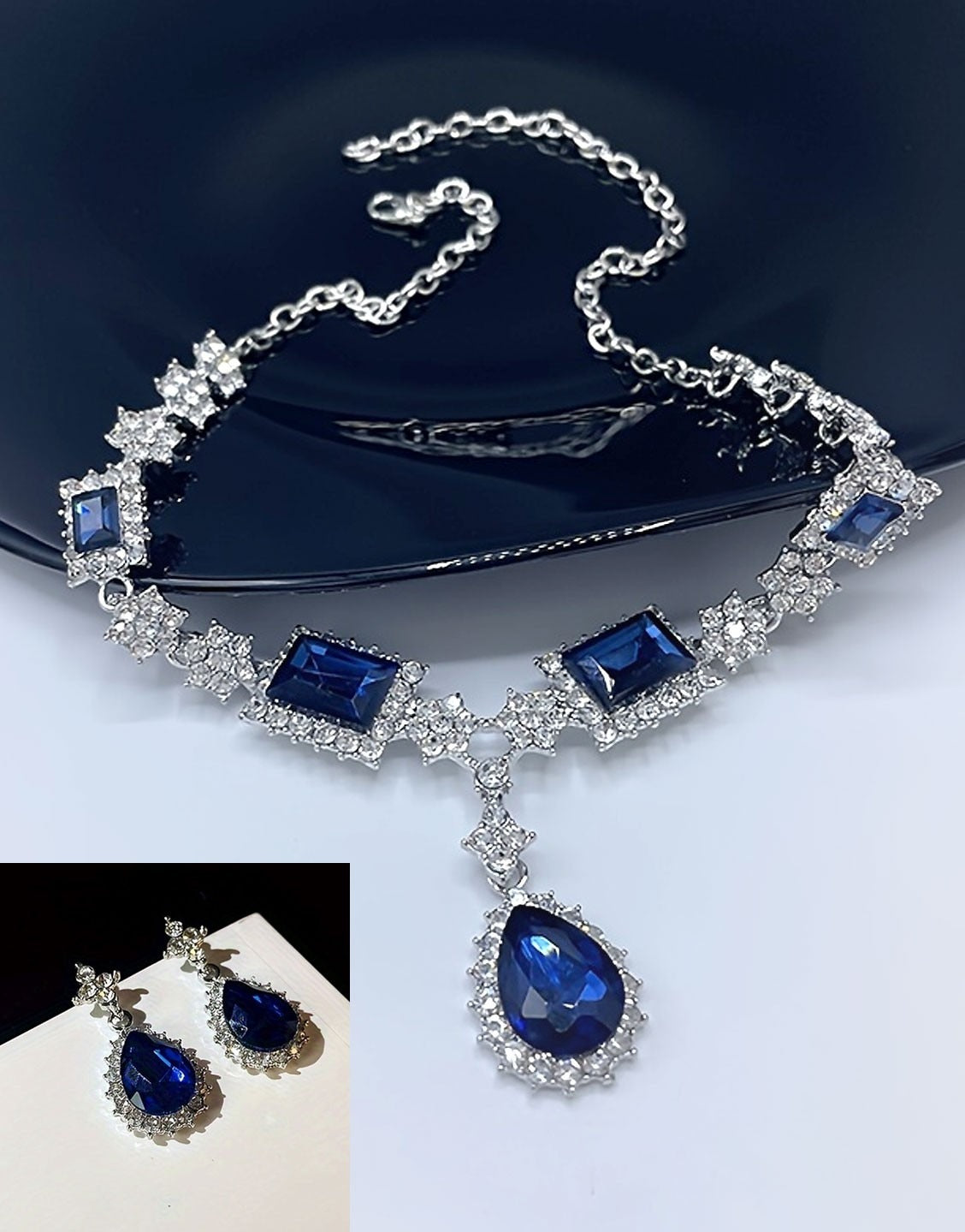 Elegant French-Inspired Necklace Set with Earrings - Perfect for Parties (TK18032)