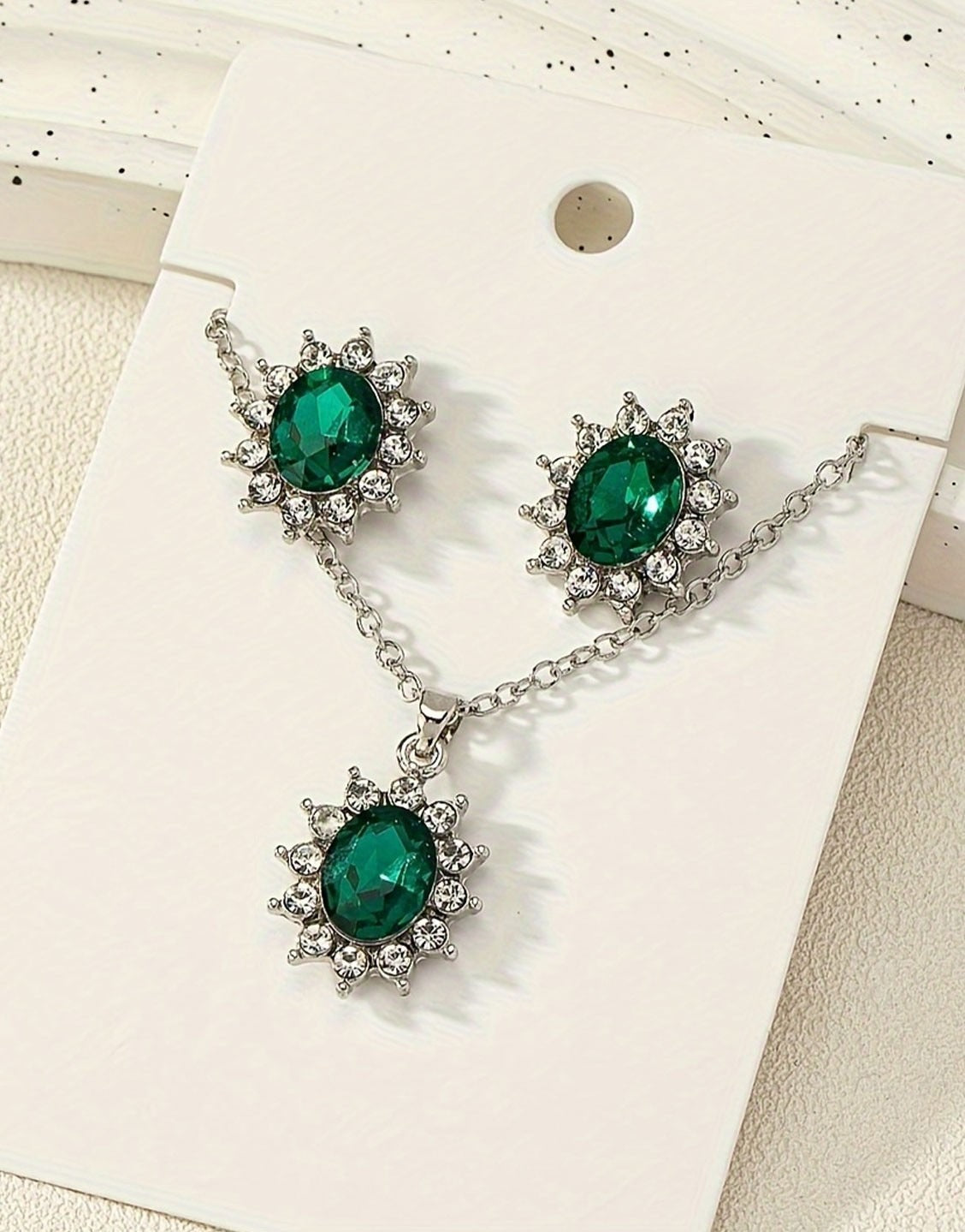 Trendy Sun Flower Style Necklace & Earrings Set for Girls (TK18035)