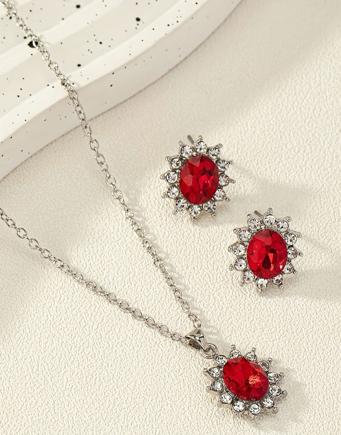 Trendy Sun Flower Style Necklace & Earrings Set for Girls (TK18036)