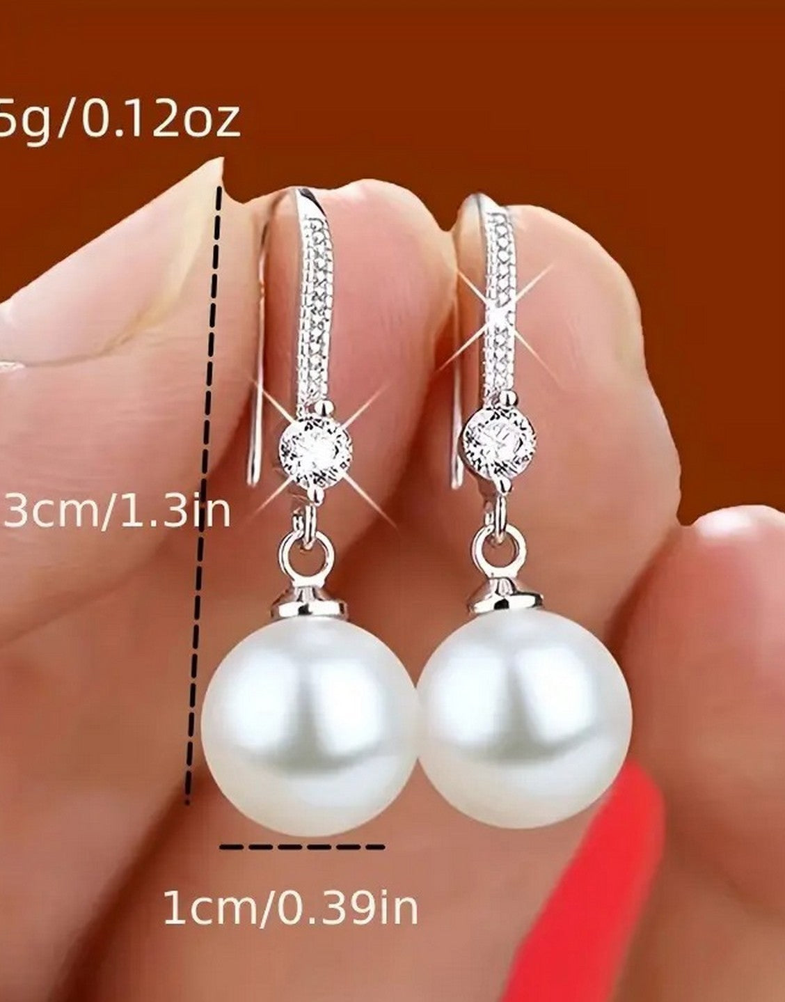 Adorable Teardrop Pearls Fashion Earrings for Girls (TK18082)