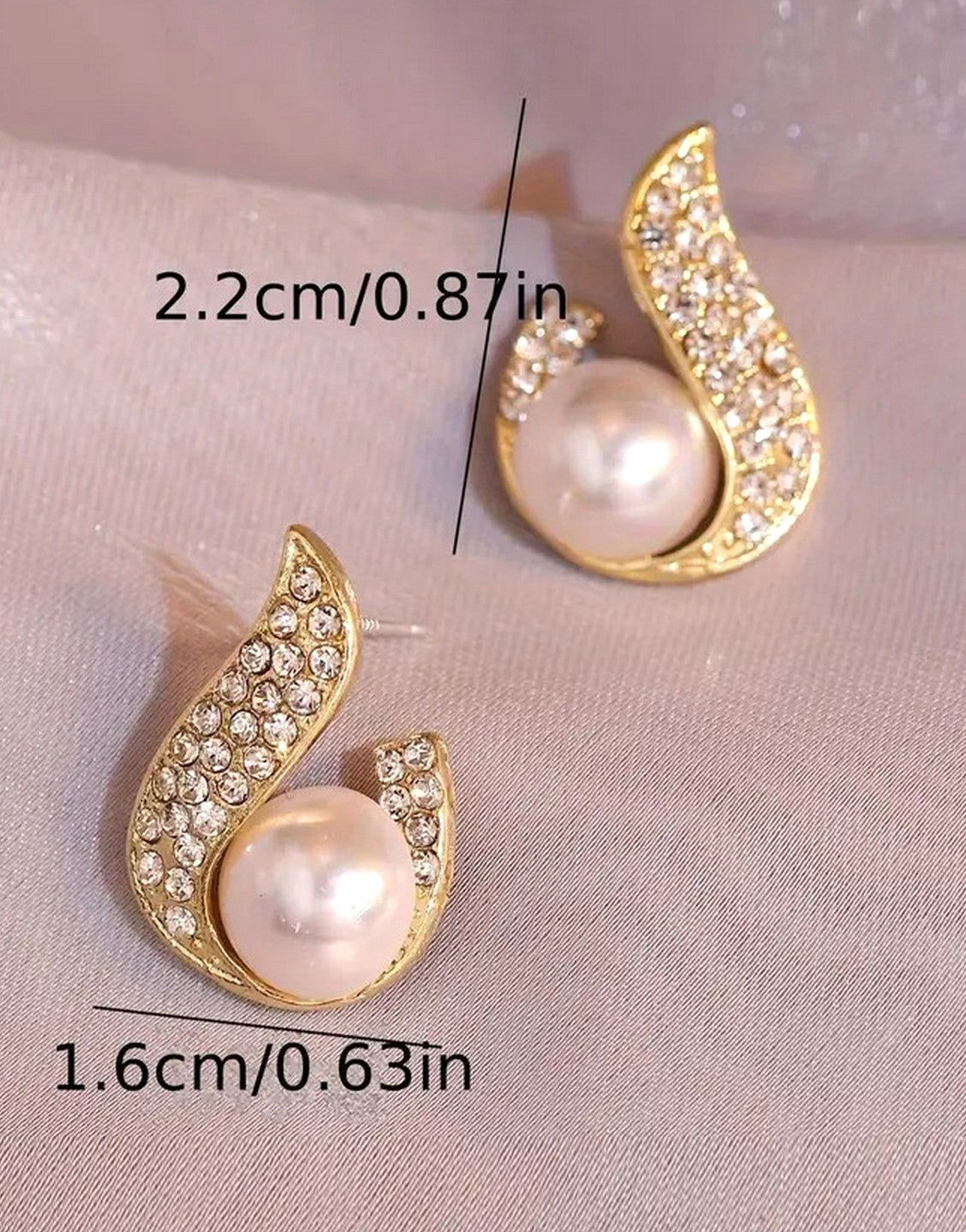 French Style Luxury Exaggerated Stud Earrings for Girls (TK18084)