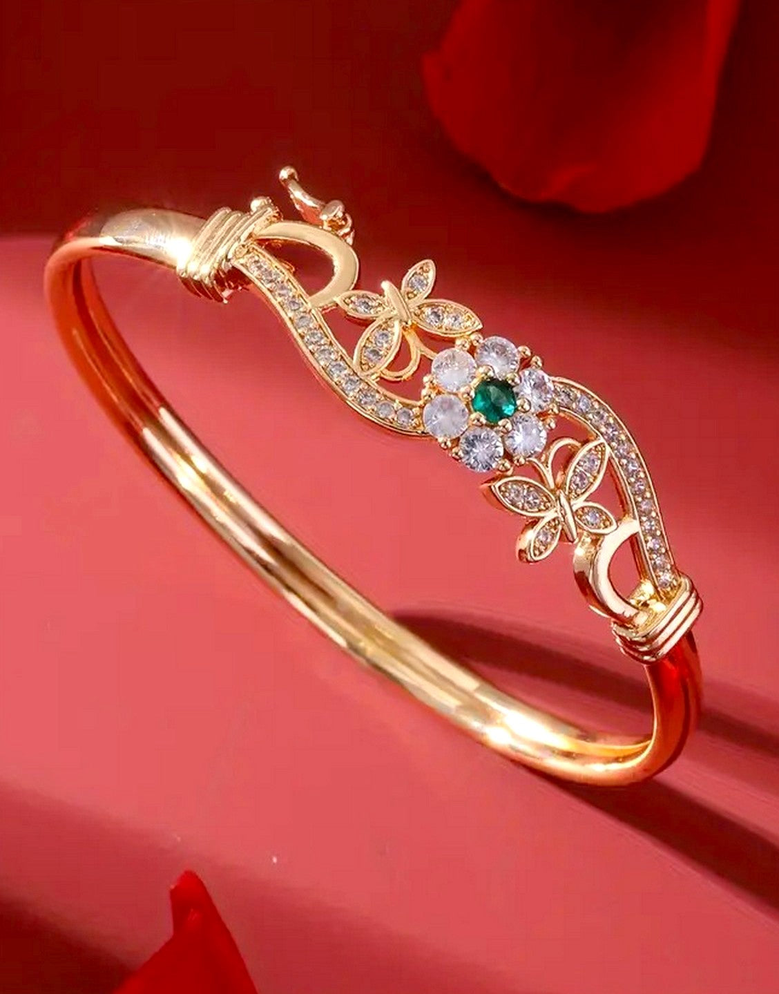 Luxury Synthetic Rhinestones Bangle Bracelet for Ladies (TK18128)