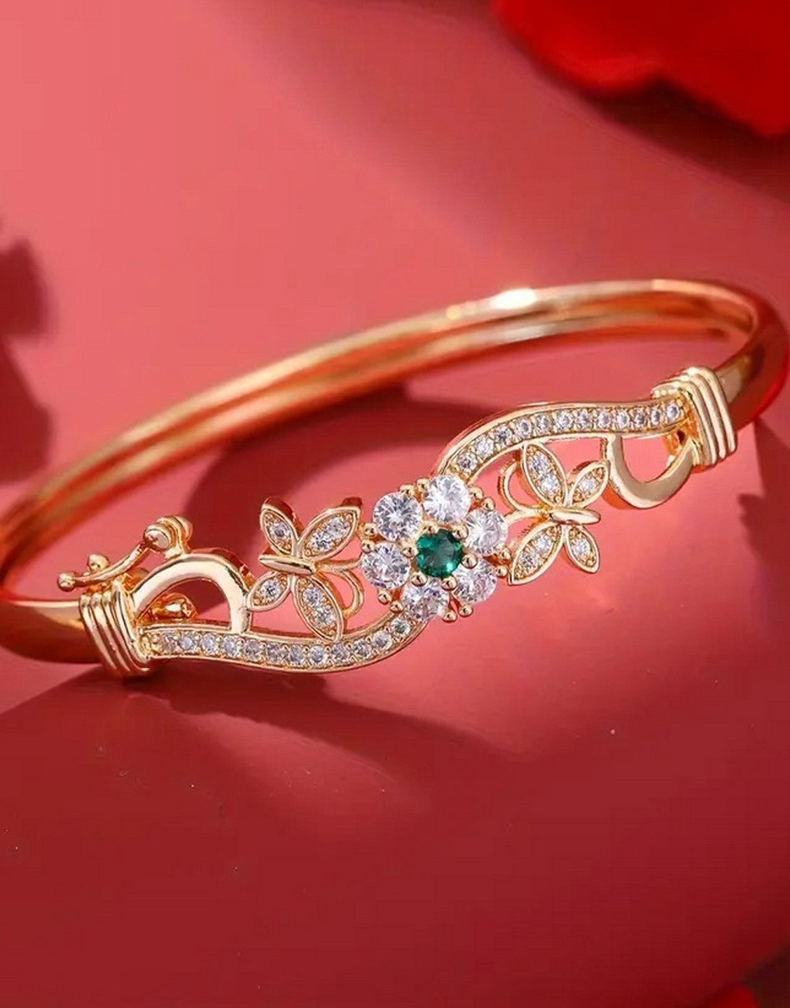 Luxury Synthetic Rhinestones Bangle Bracelet for Ladies (TK18128)