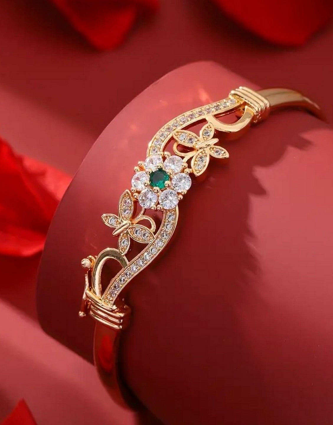 Luxury Synthetic Rhinestones Bangle Bracelet for Ladies (TK18128)