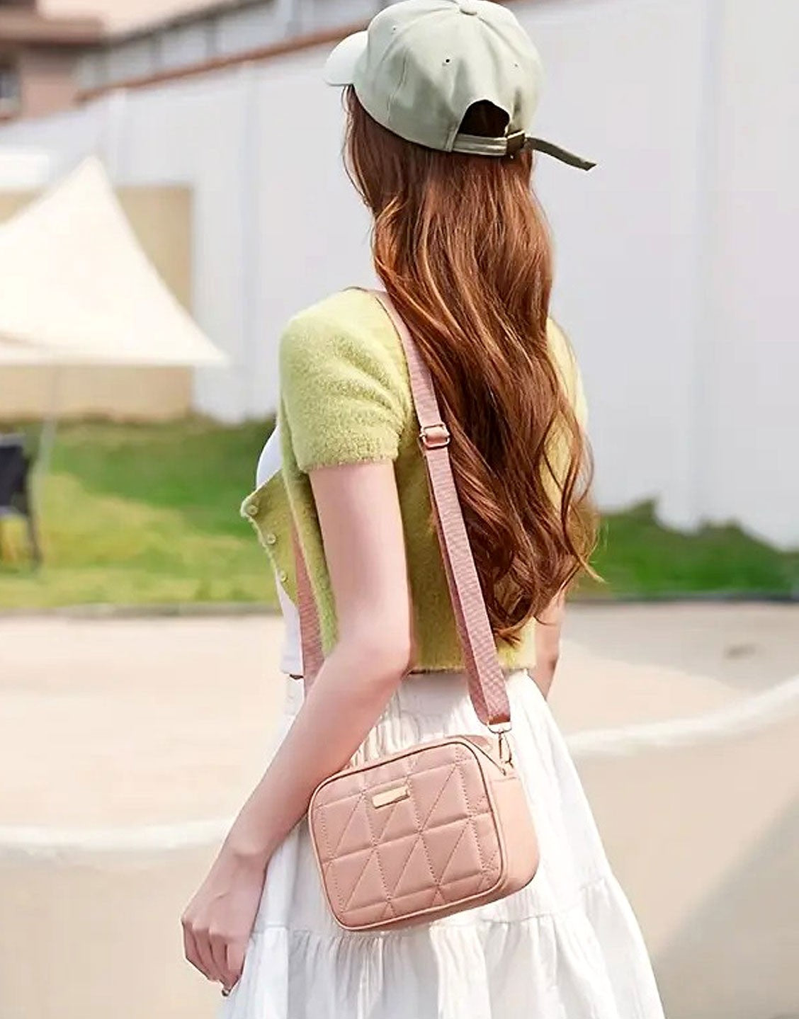 Trendy Pink Crossbody Shoulder Bag for Girls (TK18148)