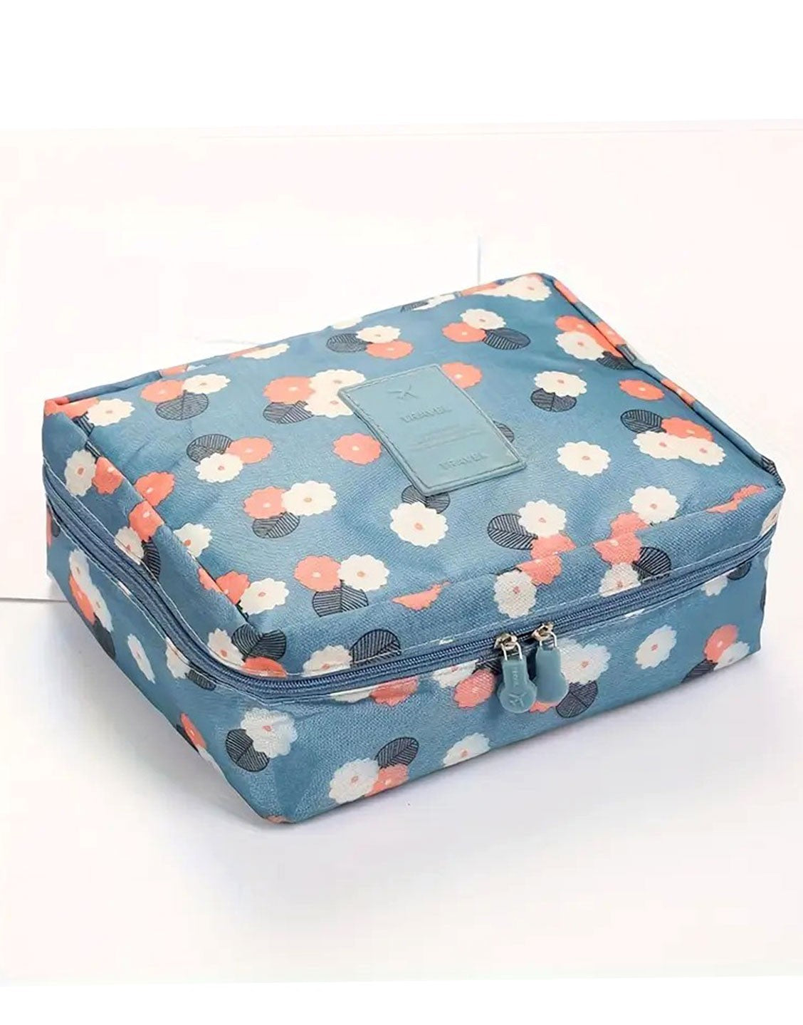 High Quality Flower Print Makeup & Travel Cosmetic Bag (TK18149)