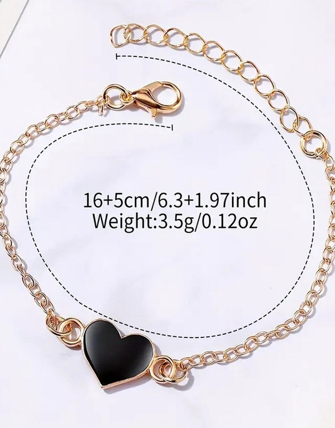 2-Pcs Rose Gold Ladies Watch & Heart Design Bracelet Gift Set (TK18174)