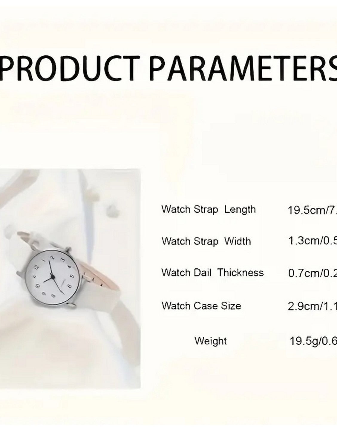 2-Pcs Elegant White Ladies Watch & Leaf Design Bracelet Set (TK18178)