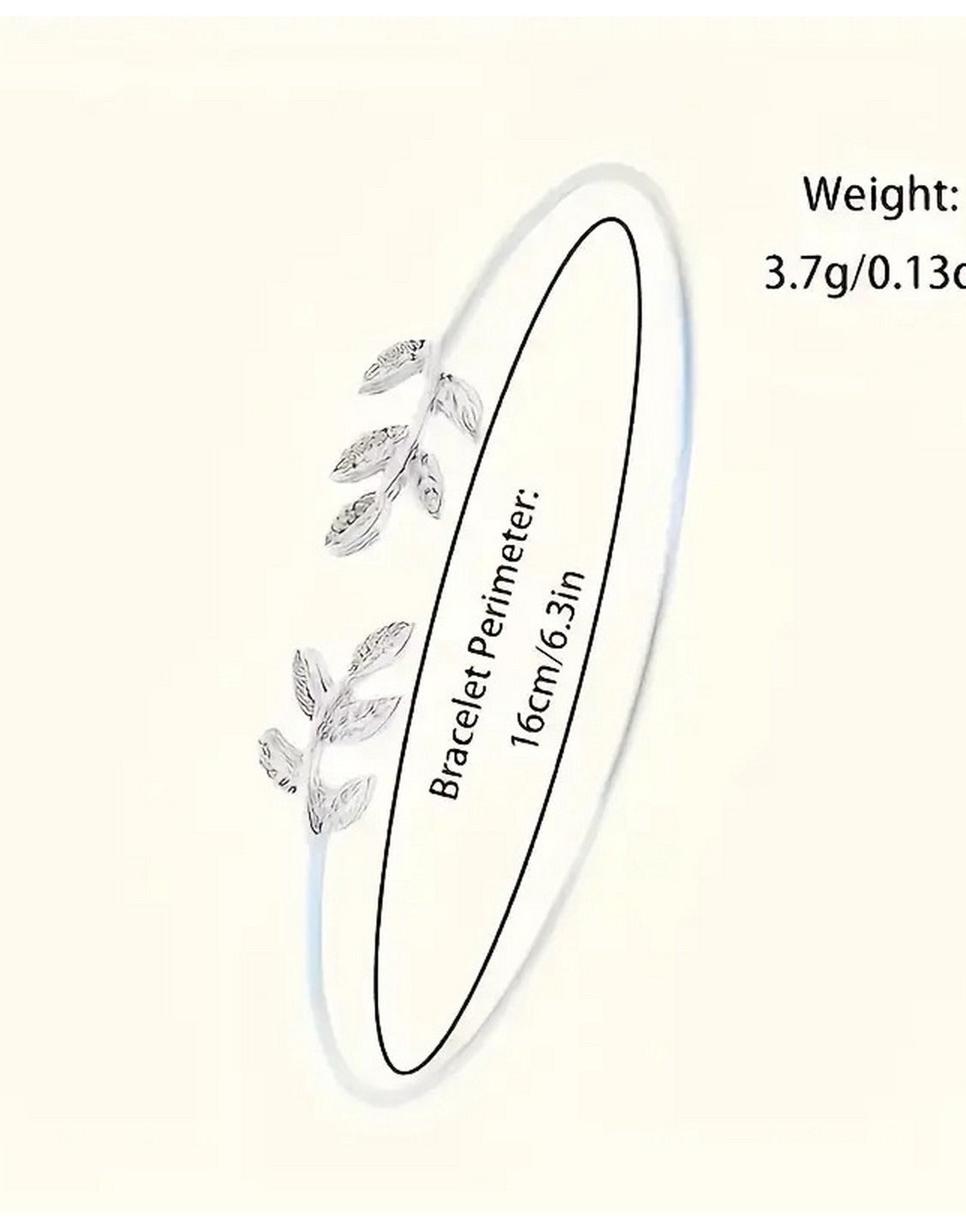 2-Pcs Elegant White Ladies Watch & Leaf Design Bracelet Set (TK18178)