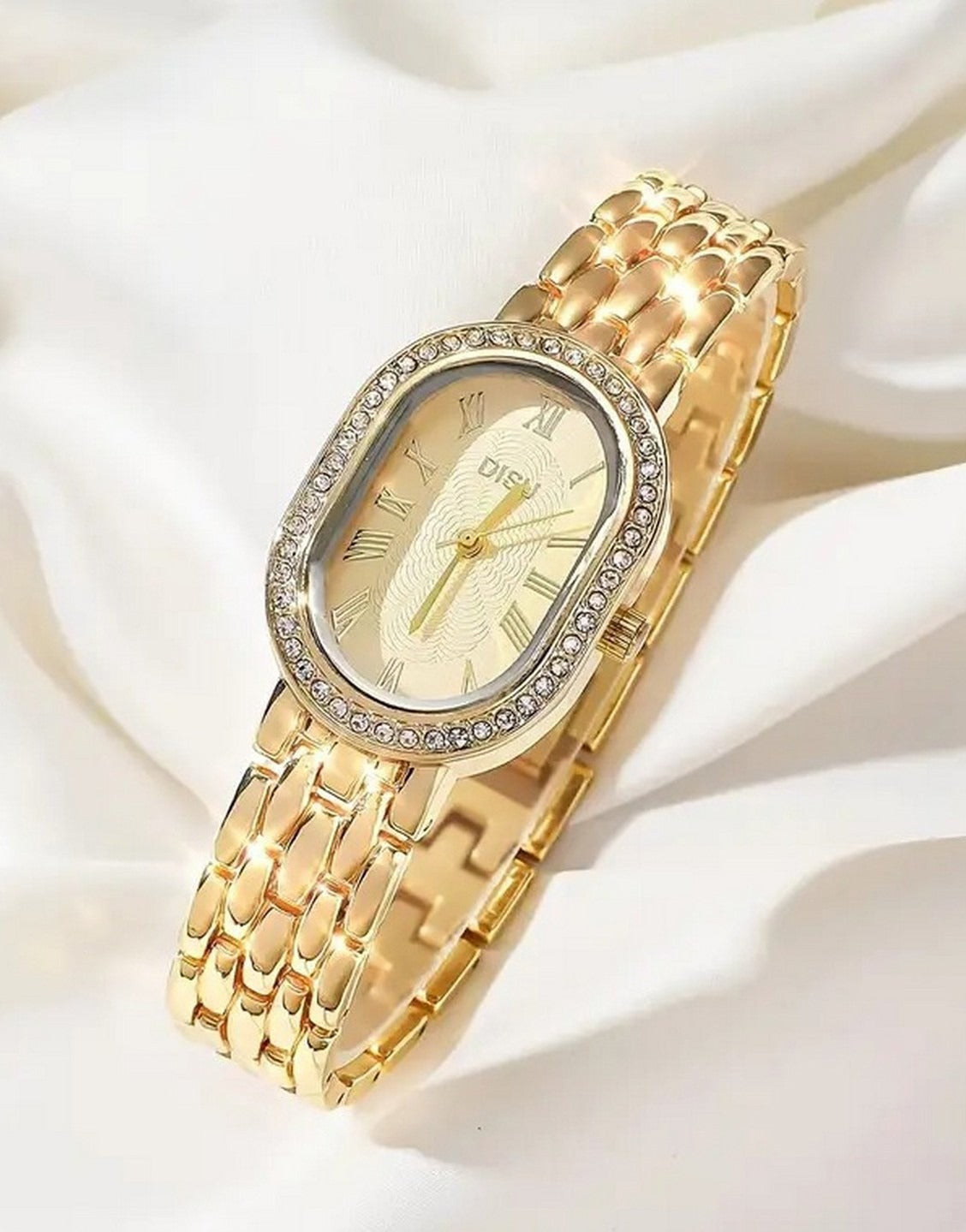 Premium Quality Ladies Golden Bracelet Watch (TK18187)
