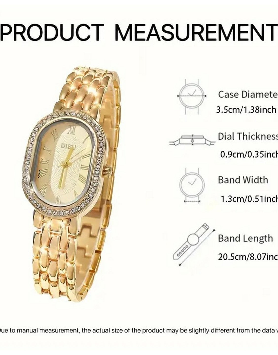 Premium Quality Ladies Golden Bracelet Watch (TK18187)