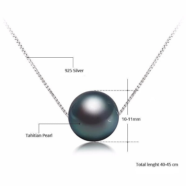 Black Tahitian Pearl Pendant - trinkets.pk