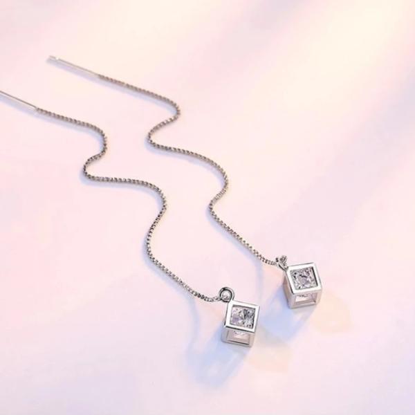 Crystal Cube Necklace Set - trinkets.pk