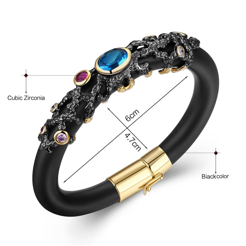 CZ Crystal Fashion Bangle Bracelet - trinkets.pk