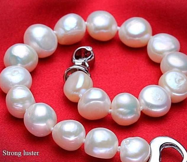 Baroque Freshwater Pearl Bracelet - trinkets.pk