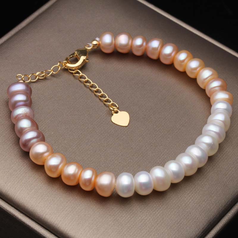 Freshwater Pearl Colorful Bracelet - trinkets.pk