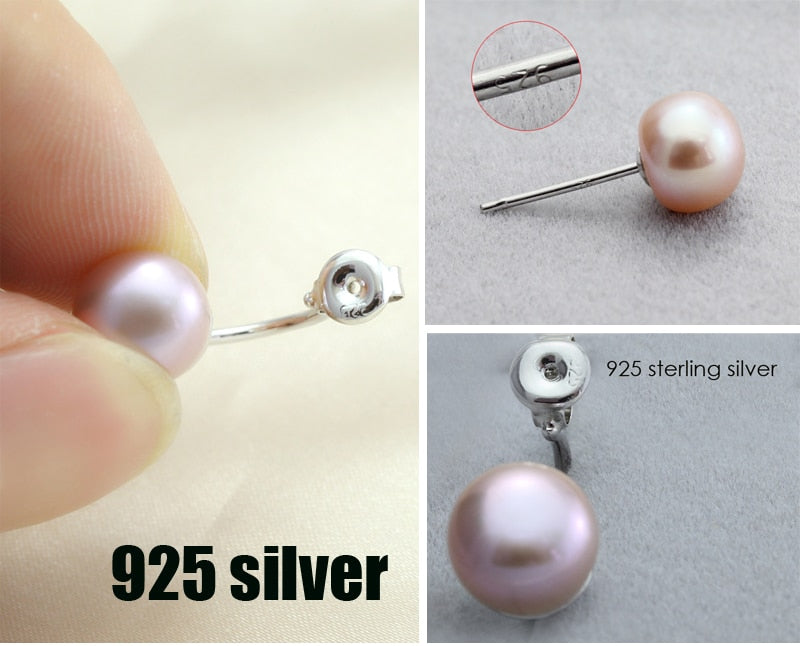 Freshwater Pearl Double Sided Earrings - trinkets.pk