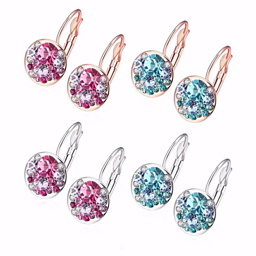 Sparkling Crystal Stud Earrings - trinkets.pk