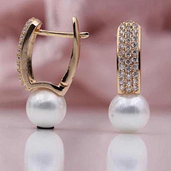 Freshwater Pearl Drop Earrings - trinkets.pk